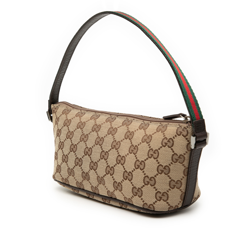 Pre-Loved Gucci GG Canvas Web Boat - Picture 2 of 7